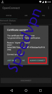 راهنمای اتصال به برنامه Openconnect در آندروید 5 and-shadow5