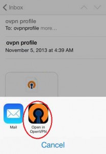 راهنمای اتصال به سرویس openvpn در آیفون و آیپد 3 openvpn3